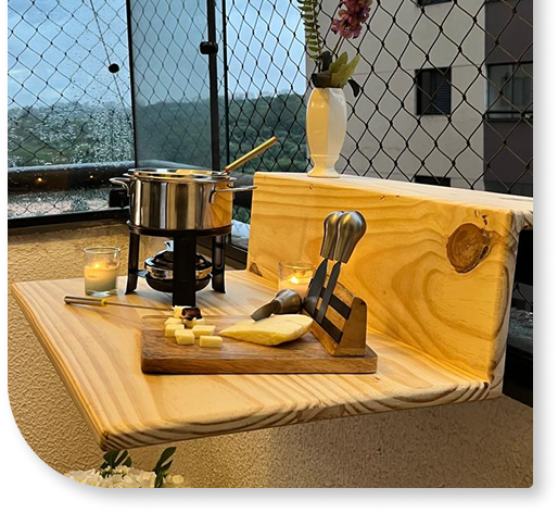 Mesa na sacada